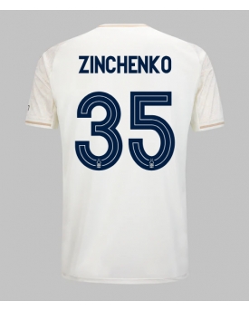 Nottingham Forest Oleksandr Zinchenko #35 Maglia Gara Trasferta Repliche 2025-26 Maniche Corte